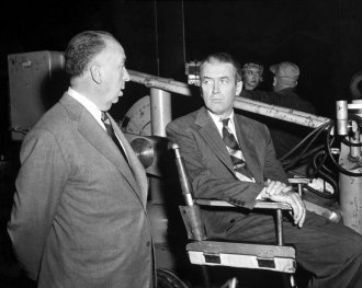 James Stewart y Alfred Hitchcock